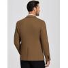 COOFANDY Mens Casual Blazer Knit Sport Coat Lightweight Two Button Suit Jacket(Brown)