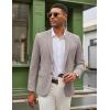 COOFANDY Mens Casual Blazer Knit Sport Coat Lightweight Two Button Suit Jacket(Coffee)