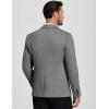 COOFANDY Mens Casual Blazer Knit Sport Coat Lightweight Two Button Suit Jacket(Grey)