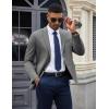 COOFANDY Mens Casual Blazer Knit Sport Coat Lightweight Two Button Suit Jacket(Grey)