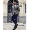 COOFANDY Mens Casual Blazer Knit Sport Coat Lightweight Two Button Suit Jacket(Grey)