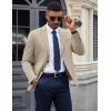 COOFANDY Mens Casual Blazer Knit Sport Coat Lightweight Two Button Suit Jacket(Khaki)