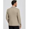 COOFANDY Mens Casual Blazer Knit Sport Coat Lightweight Two Button Suit Jacket(Khaki)