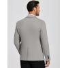 COOFANDY Mens Casual Blazer Knit Sport Coat Lightweight Two Button Suit Jacket(Light Grey)