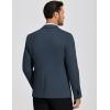 COOFANDY Mens Casual Blazer Knit Sport Coat Lightweight Two Button Suit Jacket(Navy Blue)