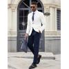 COOFANDY Mens Casual Blazer Knit Sport Coat Lightweight Two Button Suit Jacket(White)