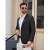 COOFANDY Men’s Casual Blazer Lightweight Sport Coats Two Buttons Slim Fit Suit Jacket for Business Wedding Dress(Black)