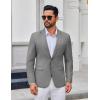 COOFANDY Men’s Casual Blazer Lightweight Sport Coats Two Buttons Slim Fit Suit Jacket for Business Wedding Dress(Dark Grey)