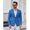 COOFANDY Men’s Casual Blazer Lightweight Sport Coats Two Buttons Slim Fit Suit Jacket for Business Wedding Dress(Royal Blue)