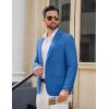 COOFANDY Men’s Casual Blazer Lightweight Sport Coats Two Buttons Slim Fit Suit Jacket for Business Wedding Dress(Royal Blue)