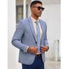 COOFANDY Mens Casual Blazer Slim Fit Sport Coat Lightweight Two Button Suit Jackets(Blue)