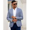 COOFANDY Mens Casual Blazer Slim Fit Sport Coat Lightweight Two Button Suit Jackets(Blue)