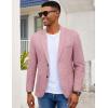 COOFANDY Mens Casual Blazer Slim Fit Sport Coat Lightweight Two Button Suit Jackets(Brick Red)