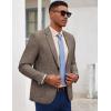 COOFANDY Mens Casual Blazer Slim Fit Sport Coat Lightweight Two Button Suit Jackets(Brown)