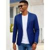 COOFANDY Mens Casual Blazer Slim Fit Sport Coat Lightweight Two Button Suit Jackets(B-royal Blue)