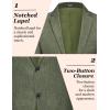 COOFANDY Mens Casual Blazer Slim Fit Sport Coat Lightweight Two Button Suit Jackets(Dark Green)