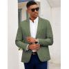 COOFANDY Mens Casual Blazer Slim Fit Sport Coat Lightweight Two Button Suit Jackets(Dark Green)