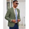 COOFANDY Mens Casual Blazer Slim Fit Sport Coat Lightweight Two Button Suit Jackets(Dark Green)