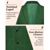 COOFANDY Mens Casual Blazer Slim Fit Sport Coat Lightweight Two Button Suit Jackets(Green)
