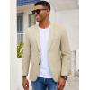 COOFANDY Mens Casual Blazer Slim Fit Sport Coat Lightweight Two Button Suit Jackets(Khaki)