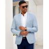 COOFANDY Mens Casual Blazer Slim Fit Sport Coat Lightweight Two Button Suit Jackets(Light Blue)