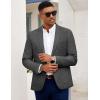 COOFANDY Mens Casual Blazer Slim Fit Sport Coat Lightweight Two Button Suit Jackets(Linen Black)