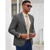 COOFANDY Mens Casual Blazer Slim Fit Sport Coat Lightweight Two Button Suit Jackets(Linen Black)