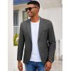 COOFANDY Mens Casual Blazer Slim Fit Sport Coat Lightweight Two Button Suit Jackets(Linen Black)