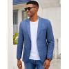 COOFANDY Mens Casual Blazer Slim Fit Sport Coat Lightweight Two Button Suit Jackets(Royal Blue)