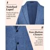 COOFANDY Mens Casual Blazer Slim Fit Sport Coat Lightweight Two Button Suit Jackets(Royal Blue)