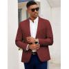 COOFANDY Mens Casual Blazer Slim Fit Sport Coat Lightweight Two Button Suit Jackets(Wine Red)