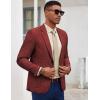 COOFANDY Mens Casual Blazer Slim Fit Sport Coat Lightweight Two Button Suit Jackets(Wine Red)
