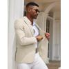 COOFANDY Mens Casual Blazer Slim Fit Sport Coats One Button Stylish Business Suit Jacket(Beige)