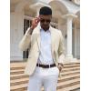 COOFANDY Mens Casual Blazer Slim Fit Sport Coats One Button Stylish Business Suit Jacket(Beige)