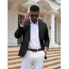 COOFANDY Mens Casual Blazer Slim Fit Sport Coats One Button Stylish Business Suit Jacket(Black)