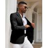 COOFANDY Mens Casual Blazer Slim Fit Sport Coats One Button Stylish Business Suit Jacket(Black)
