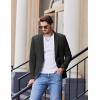 COOFANDY Mens Casual Blazer Slim Fit Sport Coats One Button Stylish Business Suit Jacket(Black)