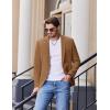 COOFANDY Mens Casual Blazer Slim Fit Sport Coats One Button Stylish Business Suit Jacket(Brown)