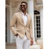 COOFANDY Mens Casual Blazer Slim Fit Sport Coats One Button Stylish Business Suit Jacket(Khaki)