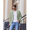 COOFANDY Mens Casual Blazer Slim Fit Sport Coats One Button Stylish Business Suit Jacket(Light Green)