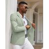 COOFANDY Mens Casual Blazer Slim Fit Sport Coats One Button Stylish Business Suit Jacket(Light Green)