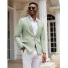 COOFANDY Mens Casual Blazer Slim Fit Sport Coats One Button Stylish Business Suit Jacket(Light Green)