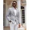 COOFANDY Mens Casual Blazer Slim Fit Sport Coats One Button Stylish Business Suit Jacket(Light Grey)