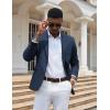 COOFANDY Mens Casual Blazer Slim Fit Sport Coats One Button Stylish Business Suit Jacket(Navy Blue)