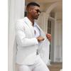 COOFANDY Mens Casual Blazer Slim Fit Sport Coats One Button Stylish Business Suit Jacket(White)