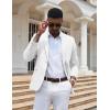 COOFANDY Mens Casual Blazer Slim Fit Sport Coats One Button Stylish Business Suit Jacket(White)