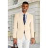 COOFANDY Mens Casual Blazer Slim Fit Suit Jacket Lightweight One Button Business Sport Coats(Beige)