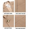 COOFANDY Mens Casual Blazer Slim Fit Suit Jacket Lightweight One Button Business Sport Coats(Khaki)