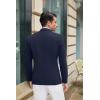 COOFANDY Mens Casual Blazer Slim Fit Suit Jacket Lightweight One Button Business Sport Coats(Navy Blue)