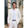 COOFANDY Mens Casual Blazer Slim Fit Suit Jacket Lightweight One Button Business Sport Coats(White)